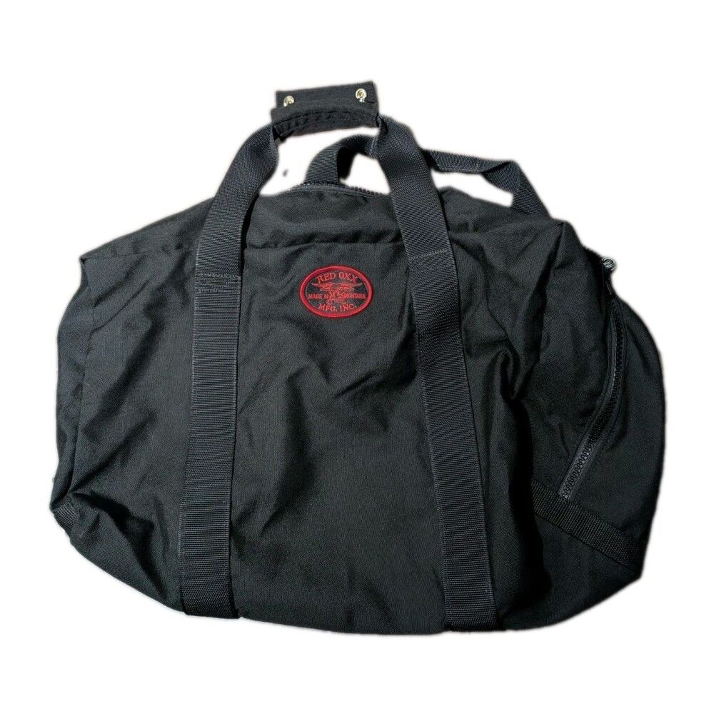 Red Oxx Black Nylon Cordura Duffle Bag 16x26 Made in Montana USA Aviator Kit